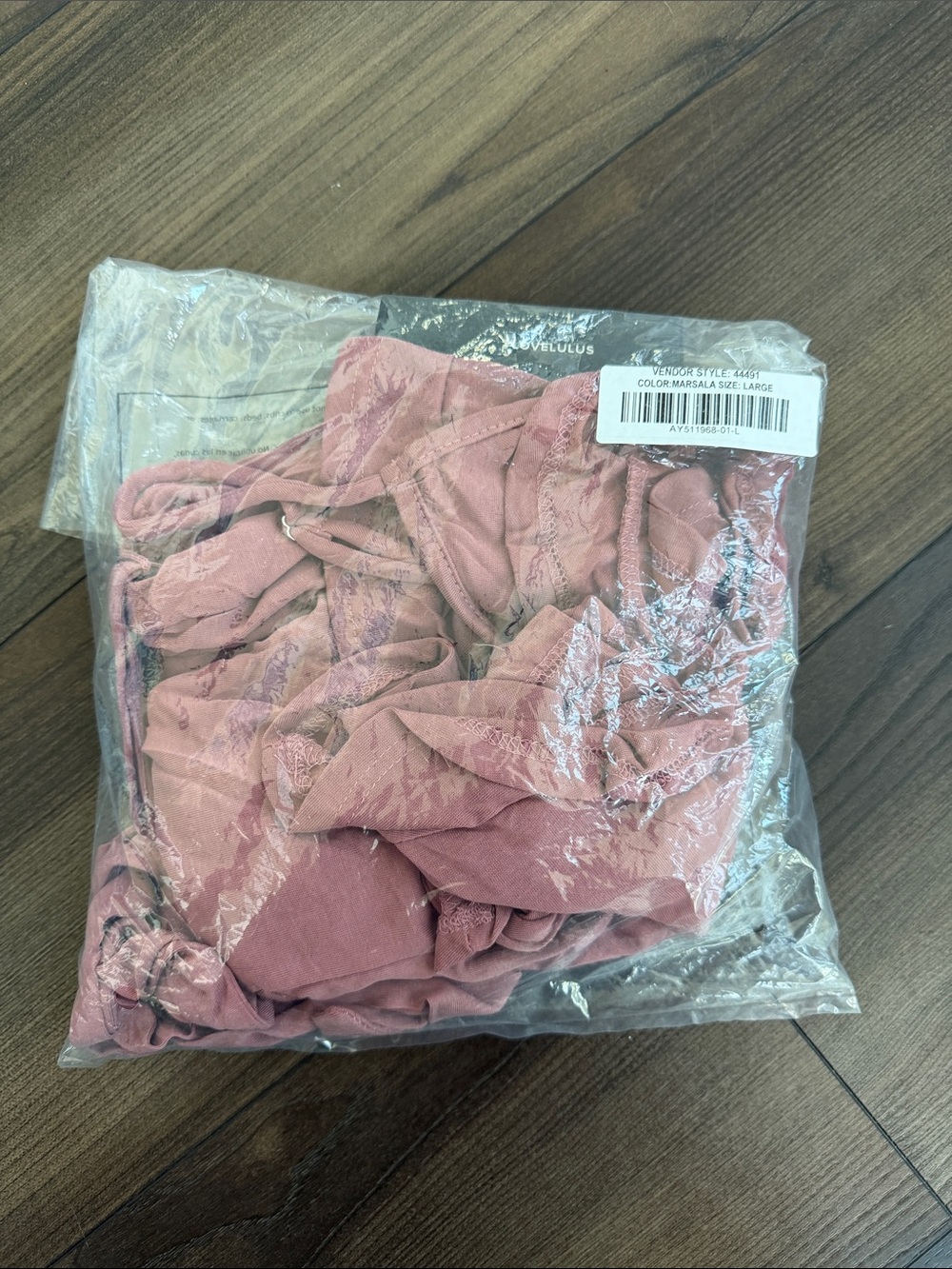 NWT Lulus Katelyn Rusty Rose Ruffled Surplice Romper - Picture 5 of 5